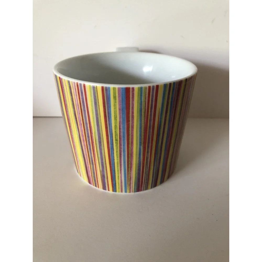 Starbucks Coffee Mug‎ Cup Rainbow Vertical Micro Stripe Tea Modern Pride 2008